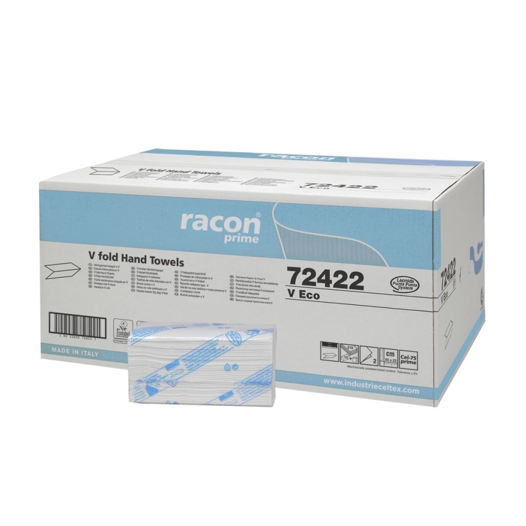 Χειροπετσέτα 2Φυλλη V ECO-V FOLD 25x22cm (3150 Φύλλα)