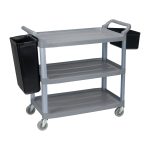 Καρότσι Μεταφοράς Πλαστικό Τριών Ραφιών