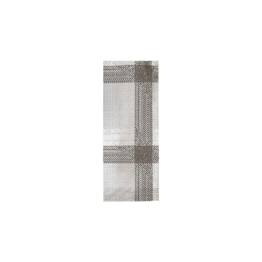 Κουβέρ Καρό Γκρι-Καφέ Χαρτοπετσέτα 38X38cm (125τεμ)