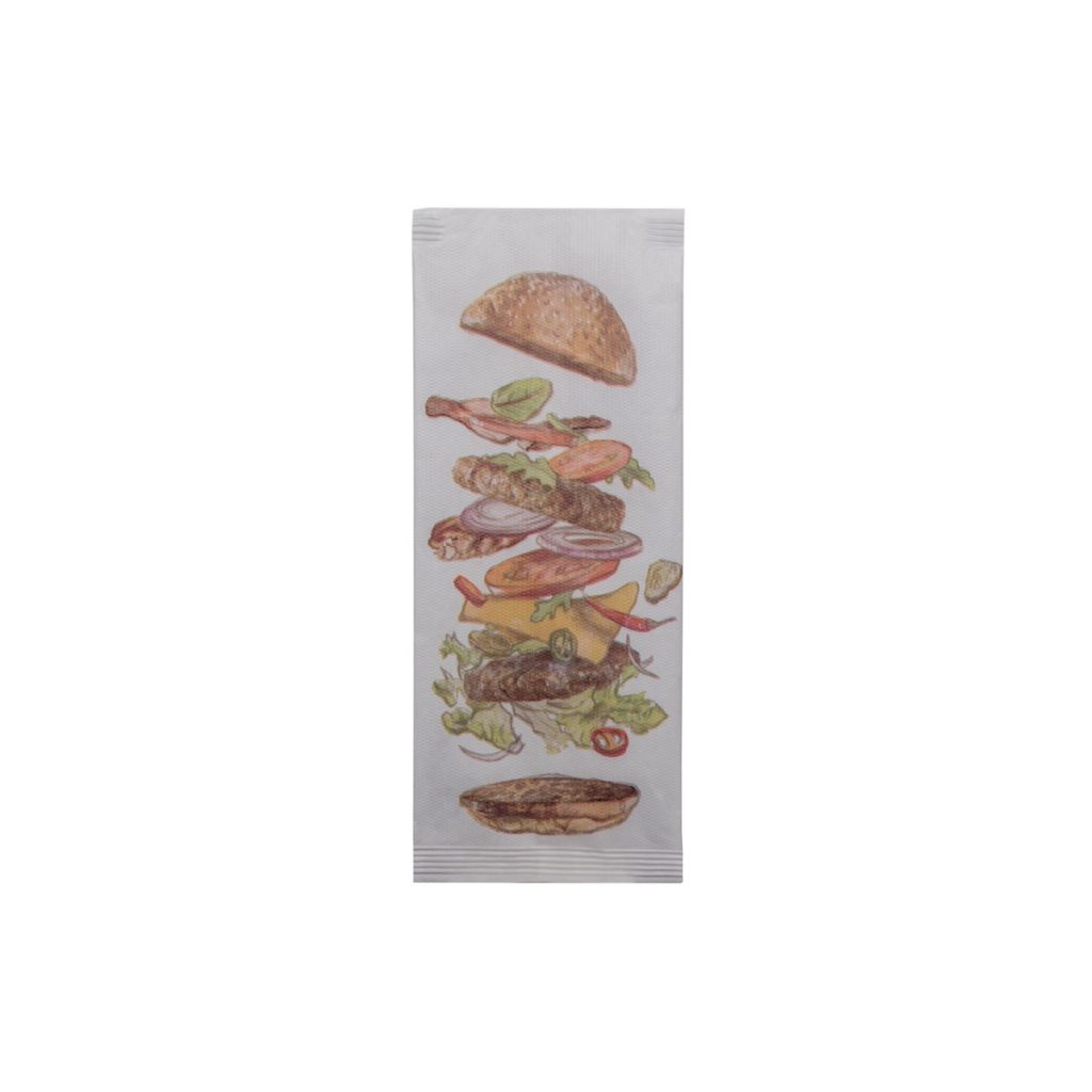 Κουβέρ "Hamburger" Χαρτοπετσέτα 38x38cm (125τεμ)